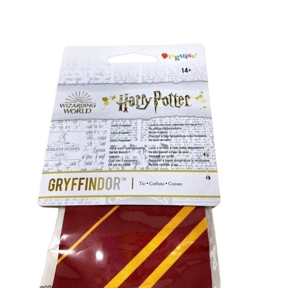 Disguise Adult Harry Potter Gryffindor Halloween Costume Tie - Picture 6 of 8